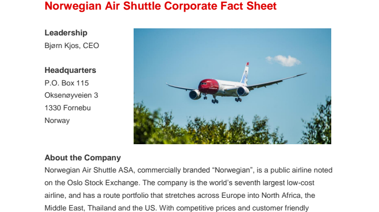 Corporate Fact Sheet January 2015