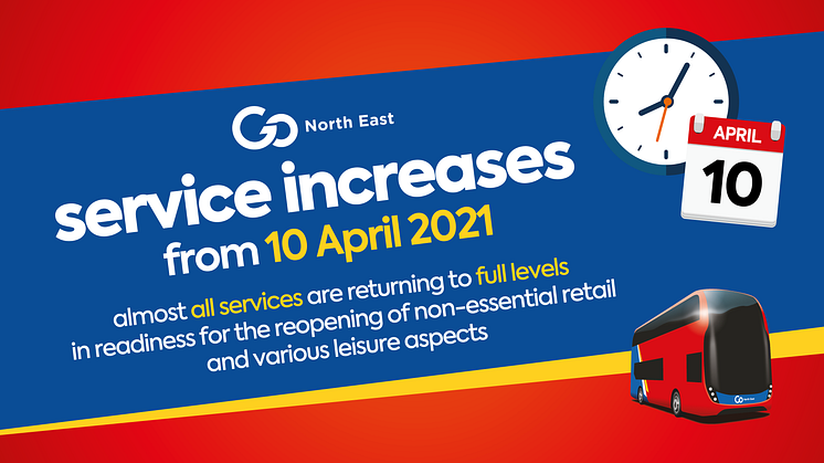 Go North East return to full levels of service from 10 April