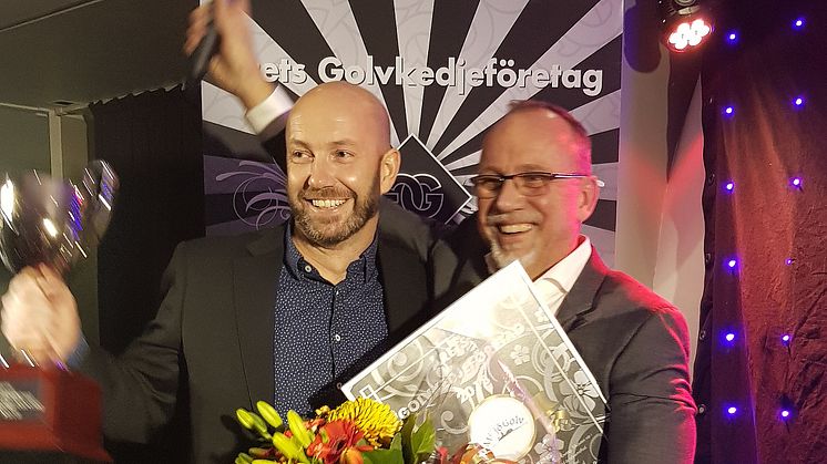 Magnus Andreasson och Johan Nylén - vinnare Årets Golvkedjeföretag 2018