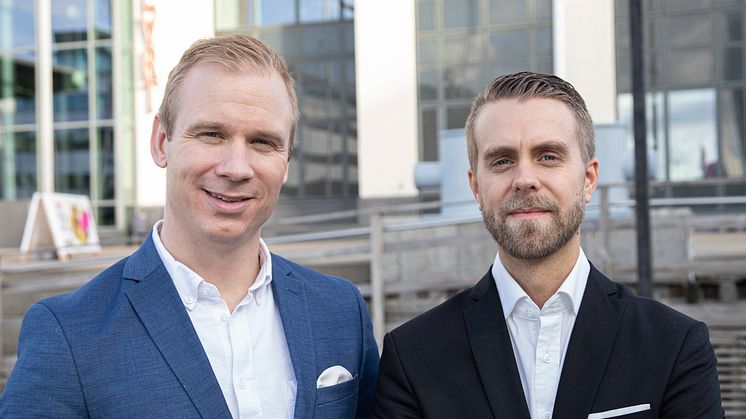 Från vänster: Thomas Skoglund och Karl Westberg. Foto: AddMobile AB