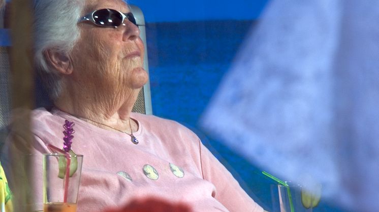Bättre hälsa hos äldre efter solrumsvistelse