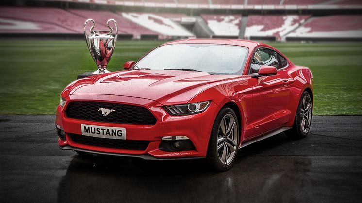 UEFA Champions League  - Finalefest for Mustang entusiaster. Ford åpner for eksklusiv forhåndsbestilling av 500 nye Ford Mustang under finalen.
