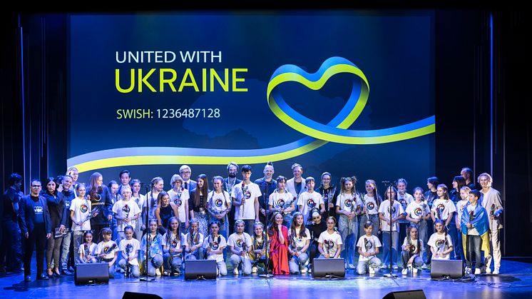 UNITED WITH UKRAINE: Color Music med gästartister samlade in 237 000 kronor till humanitär hjälp i Ukraina. (Foto: Danish Saroee)
