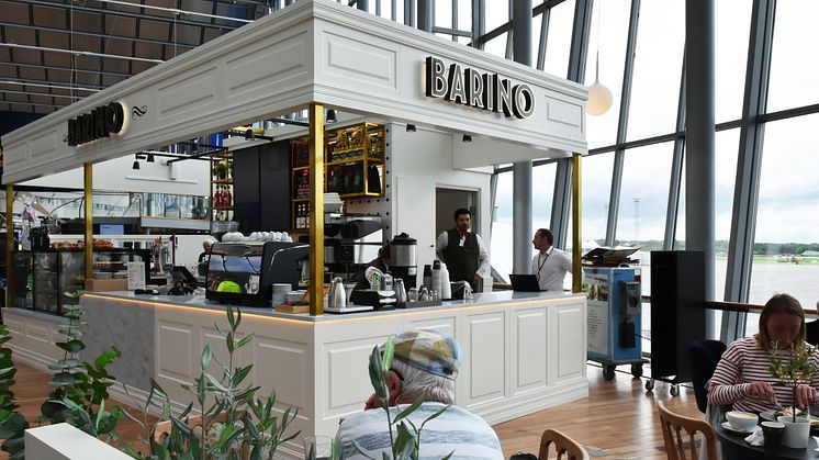 Barino is one of the newly opened units at Stockholm Arlanda Airport this summer. Photo: Swedavia