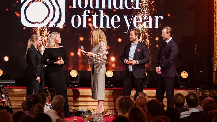 Johanna Deras and Therése Lorentzon, founders of PRO TEMPORE, received the Growth Rings in Gold for the global award Founder of the Year category Medium Size Companies at the Founders Awards Gala held at Grand Hôtel in Stockholm on September 20.