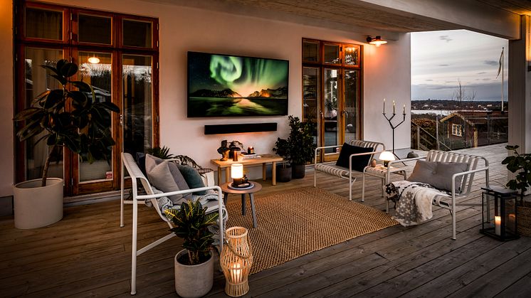 Äntligen landar Samsungs utomhus-tv The Terrace på den svenska marknaden