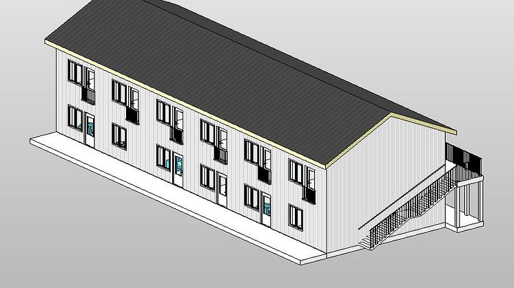 Sveabyggen bygger monteringsfärdiga hyreshus i Norrtälje