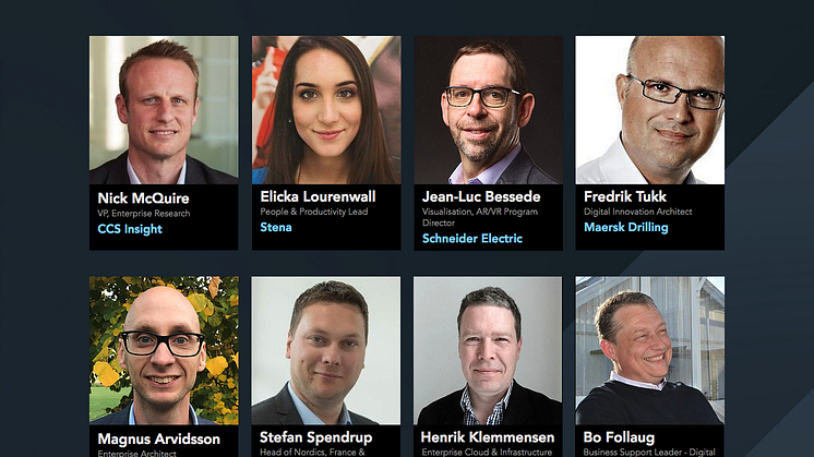 Talare från ledande företag och organisationer. Bild: Nordic Enterprise Mobility Forum 