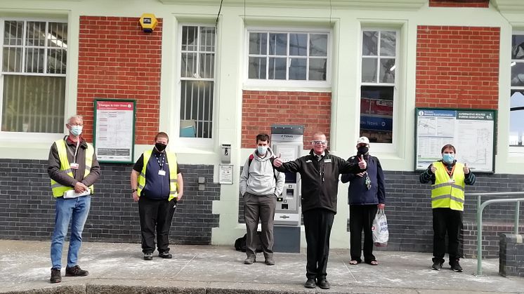 Southern has completed pilot sessions at Hove and Arundel stations to re-familiarise passengers with train travel. More images below.