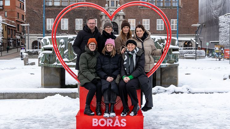 Ett hjärta på Stora torget för att tacka boråsarna och förverkliga Drömmen om Borås