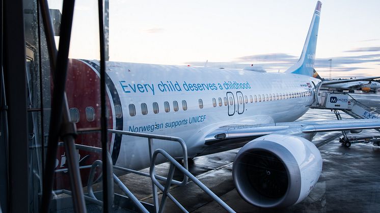 Norwegians passasjerer har så langt gitt mer enn 1,6 millioner kroner til UNICEF 