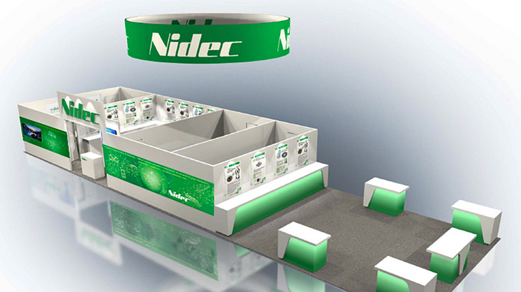 Nidec's booth at CES 2019 (product displays not shown)