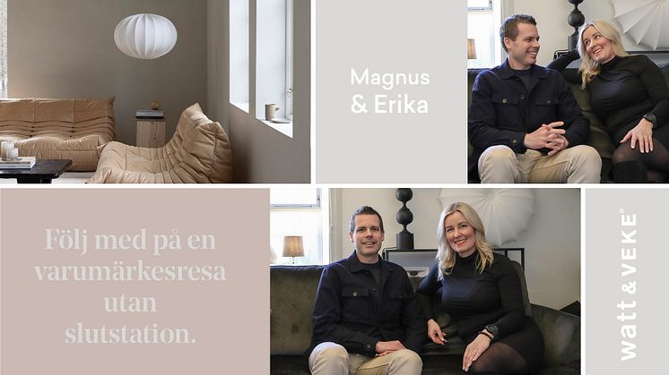 Magnus Davour och Erika Cederberg är två drivande krafter bakom varumärket Watt & Veke. Här berättar duon om resan och de förändringar som skett hos företaget sedan starten 1998, men också hur de ser på framtiden. Följ med på resan du med!