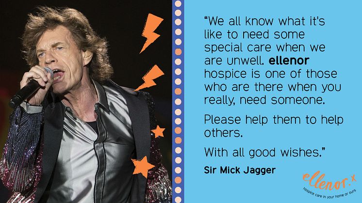 Sir Mick Jagger sends his good wishes 