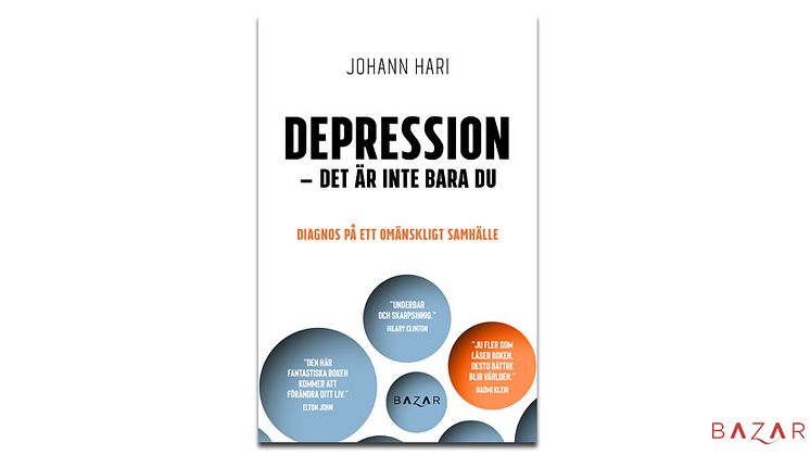 Johann Haris omtalade och hyllade bok om depression äntligen på svenska i augusti!