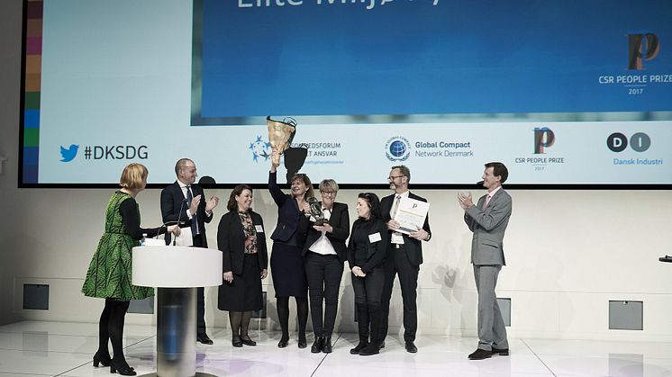 Elite Miljø vandt årets udgave af CSR People Prize for virksomheder med over 100 medarbejdere