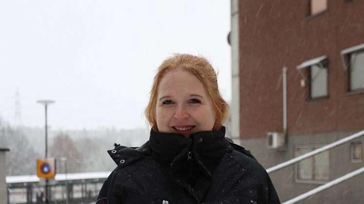 Sandra Gustavsson, Botkyrkabyggens områdeschef i Fittja