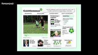 Nominerat bidrag i PR-kategorin Guldägget 2009: Gaisblomman