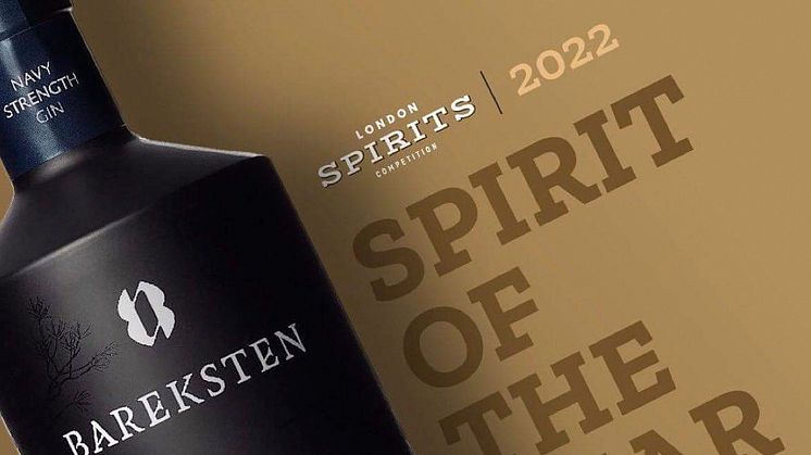 Prisdryss til Bareksten Botanical Gin under 2022 London Spirits Competition