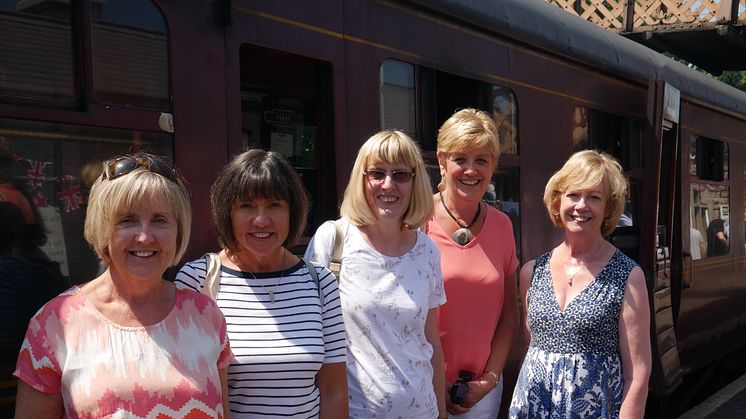 Station adopters from Widney Manor enjoying a day on the Severn Valley Railway