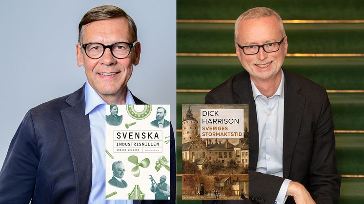 Två av förlagets titlar nominerade till Årets bok om svensk historia