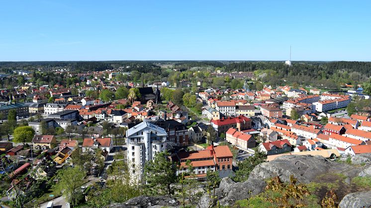 Utsikt över Söderköping, från Ramunderberget.
