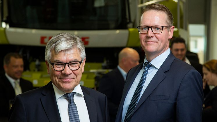 Danish Agros styrelseordförande Jörgen H. Mikkelsen med Danish Agros koncernchef Henning Haahr. 