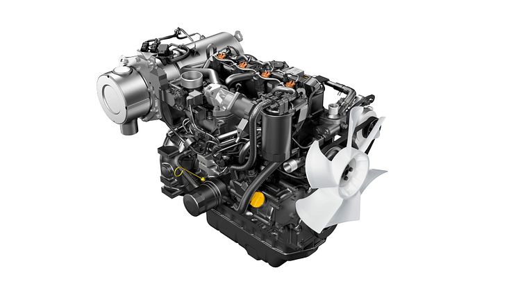 EU Stage V-compliant vertical water-cooled diesel engine model 4TNV88C