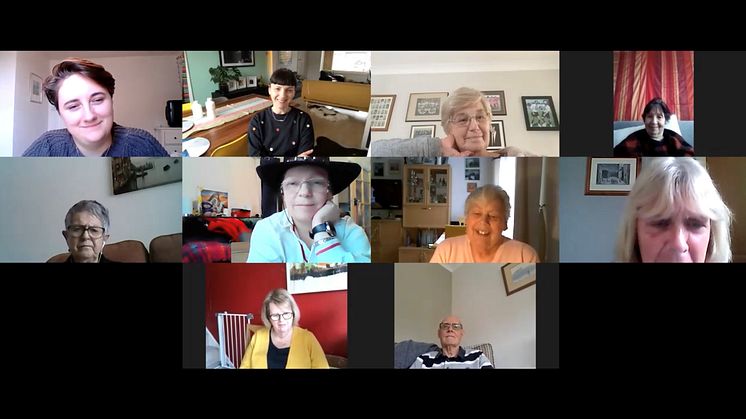 Our Wellbeing patients getting creative and exchanging ideas on zoom.