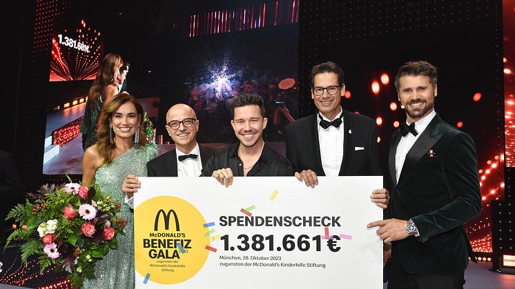 McDonald’s Benefiz Gala 2023 – Spendenscheckübergabe