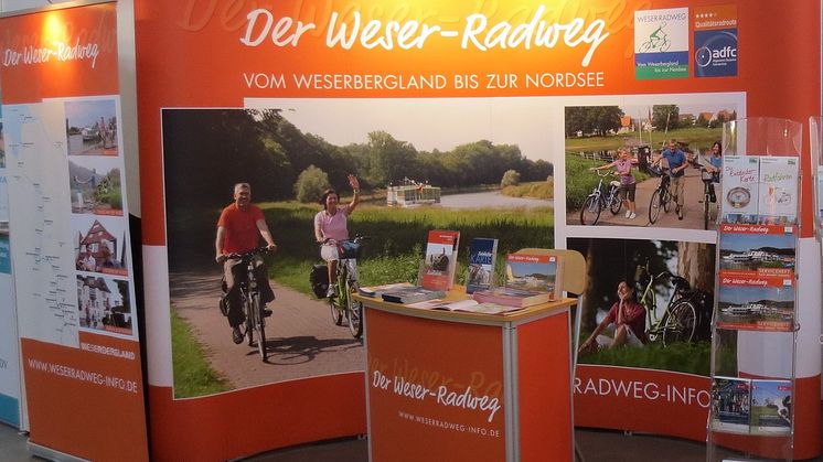 Präsentation des Weser-Radwegs auf der Reisemesse CMT in Stuttgart