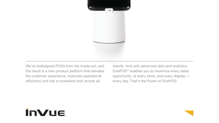 Varularmsplattform för surfplatta och smartphone - InVue OnePOD