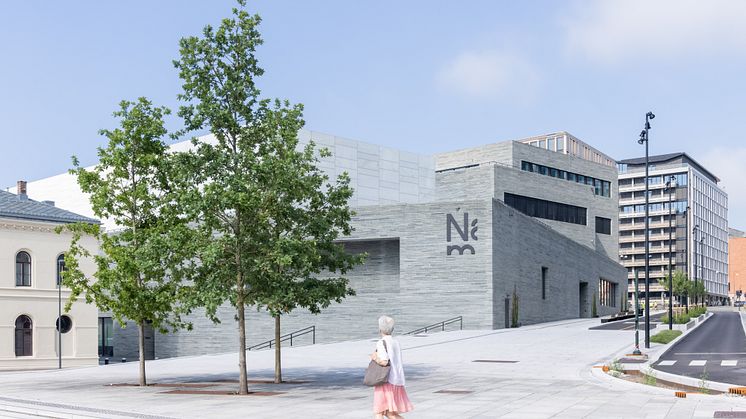 Det nye Nasjonalmuseet ligger sentralt i Oslo, og inneholder hele Norges samling av kunst, kunsthåndverk, arkitektur og design. Lørdag 11. juni åpner dørene for publikum. (Foto: Iwan Baan)