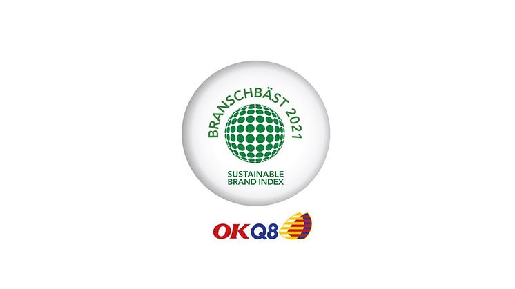 OKQ8 Sustainable Brand Index - branschbäst 2021