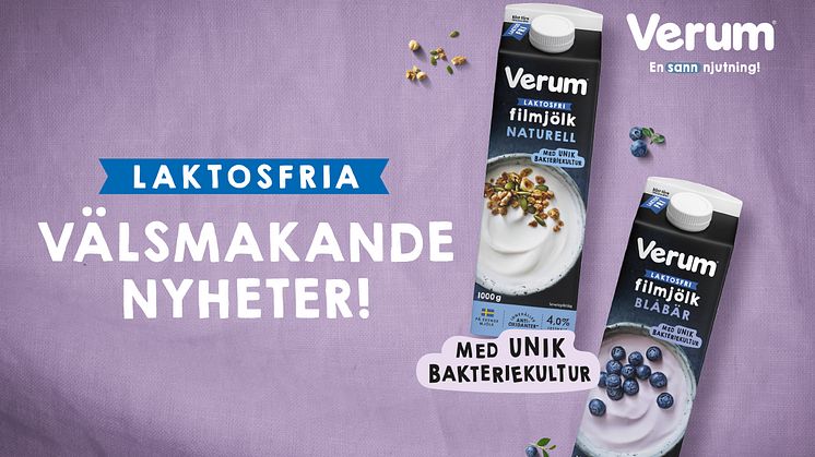 Verum® lanserar laktosfri filmjölk