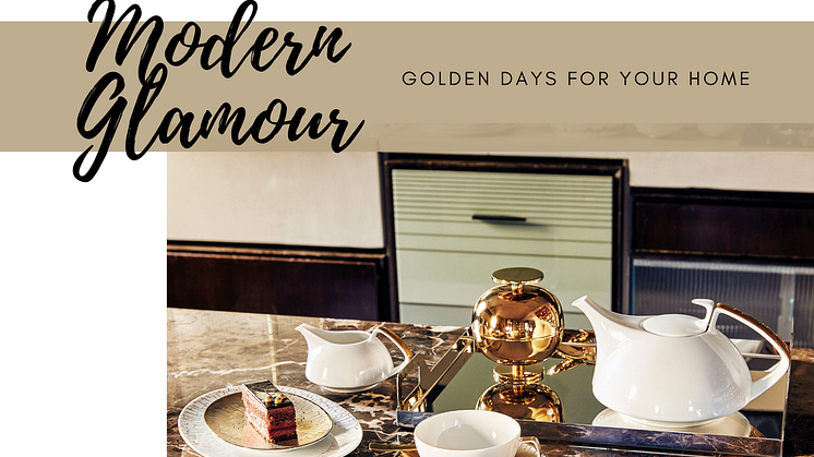 Shiny and golden ambience with TAC Skin Gold and Gio Ponti centerpiece.