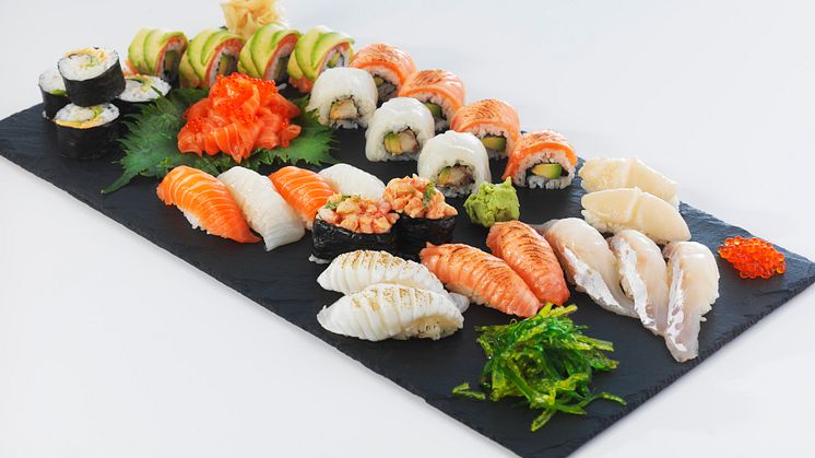 Norwegian salmon is the most popular sushi topping