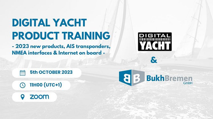 Sign up to Digital Yacht product training on 5th October 2023 11am!
