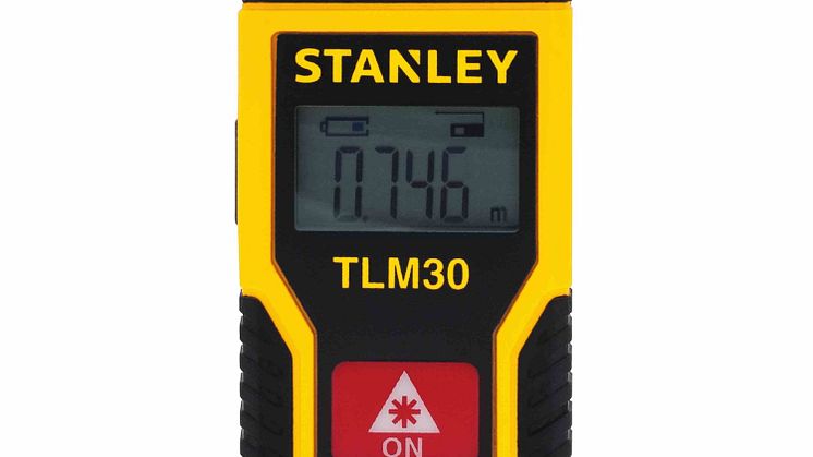 DIY-ers, designers and homeowners alike will appreciate the convenience and simplicity of the new STANLEY® TLM30 Laser Distance Measurer, this is STANLEY’s first sub $20 laser distance measurer with a rechargeable lithium ion battery.