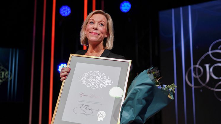 Ginna Lindberg: Vinnare av Lukas Bonniers Stora Journalistpris