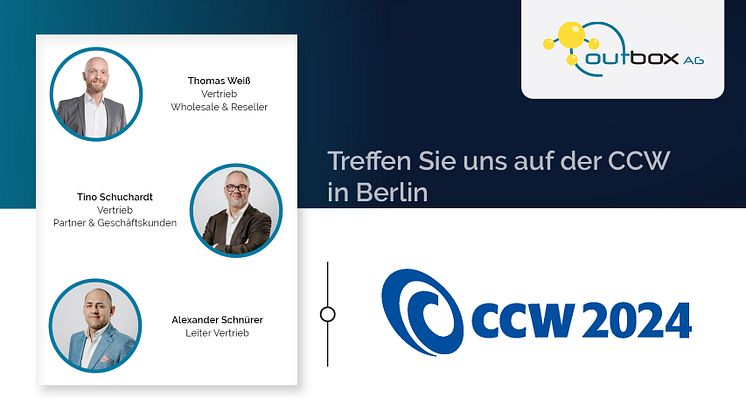 Tino Schuchard, Thomas Weiß und Alexander Schnürer sind in Berlin zur CCW