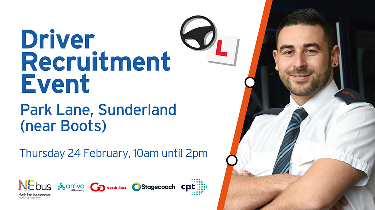 Driver Recruitment Event in Sunderland on 24 February