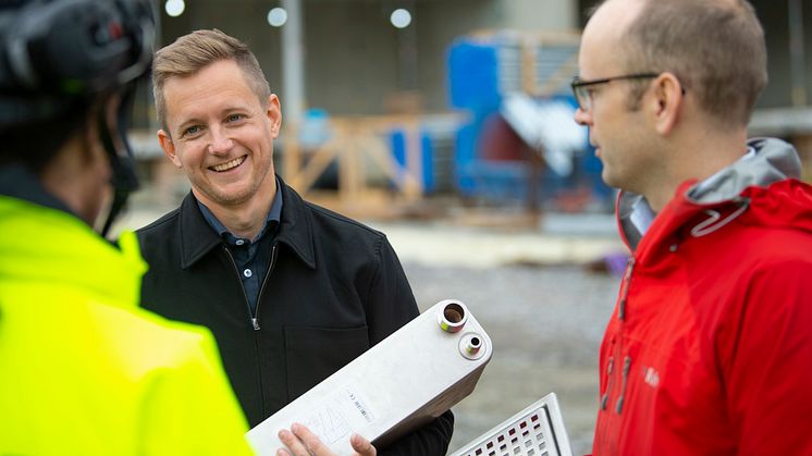 Henrik Hagman, grundare samt teknisk doktor i energiteknik och teknisk specialist inom processindustrin, och Gustav Svenson, medgrundare och konstruktör, vill att deras golvbrunn blir ny branschstandard.