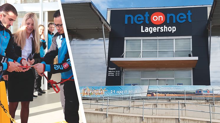 Fredagen den 21 april premiäröppnar NetOnNet  två nya Lagershoppar, en i Karlstad samt en i Gävle