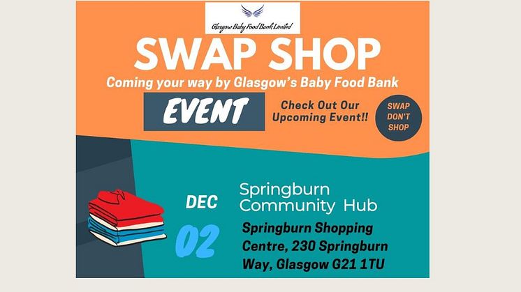 Swap Shop Event with Glasgow Baby Food Bank