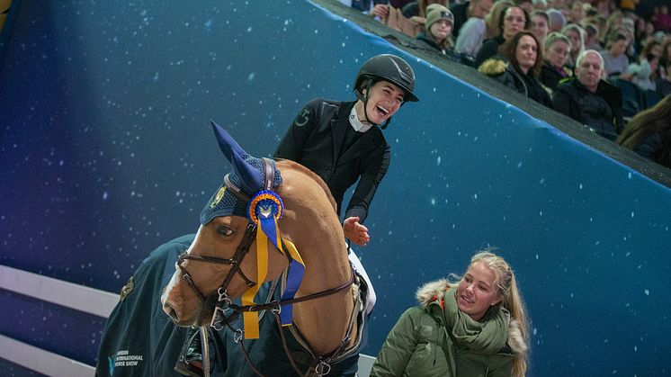 Jessica Springsteen gillar Sverige och Sweden International Horse Show och kommer i år tillbaka för tredje gången. Foto: Roland Thunholm