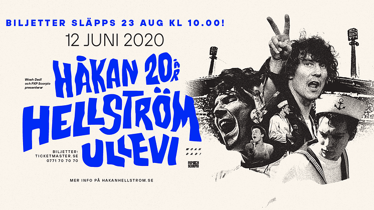 Ullevi välkomnar Håkan Hellström tillbaka för unik spelning 2020!