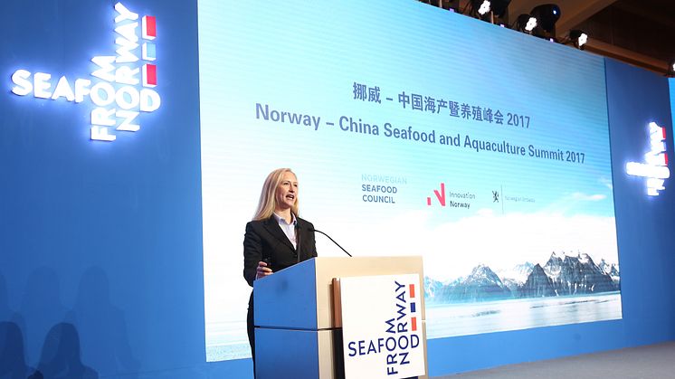 Renate Larsen på Norway - China Summit 2017