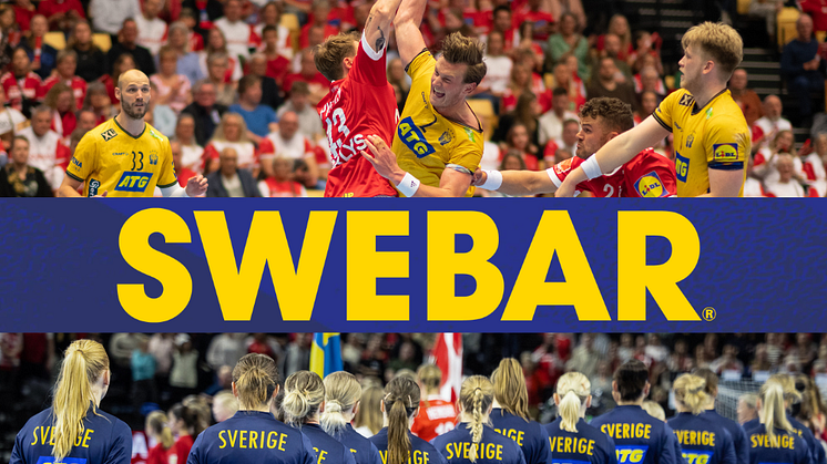 Swebar blir nu officiell partner till de svenska handbollslandslagen. Foto: Viktor Källberg och Stig Johansson