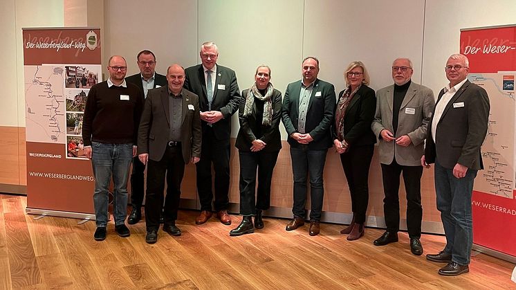 Vorstand des Weserbergland Tourismus e.V. bei der Mitgliederversammlung am 09. Dezember 2022